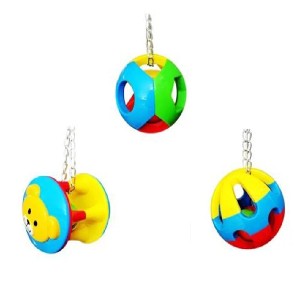 Игрушка-попугай, полый колокольчик, шарик для длиннохвостый попугай Австралийский попугай, жевательные игрушки