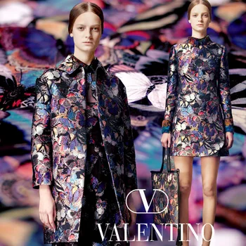 

High-grade yarn-dyed jacquard brocade fabric thicker coat fall and winter clothing fashion fabrics wholesale high quality cloth