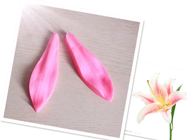 lily petals leaf clamping molds mold cake decoration mold in cake