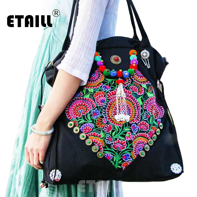 Etaill Original Ethnic Handmade Embroidered Shoulder Bags Vintage