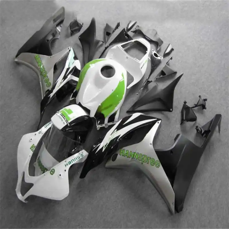 Nn-для Обтекатели CBR600 RR CBR600RR 07 08 чернобелый обтекатель CBR 600 RR 2007 2008 + подарки впрыска ABS Кузов по индивидуальному заказу зеленый