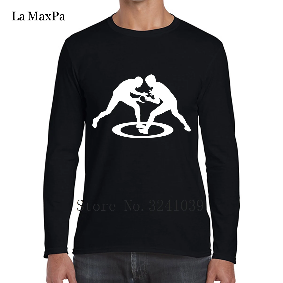 La maxpa كول المحملة قميص رجل المصارعة المصارعة القميص الرجل الشمس أحجام كبيرة القمصان