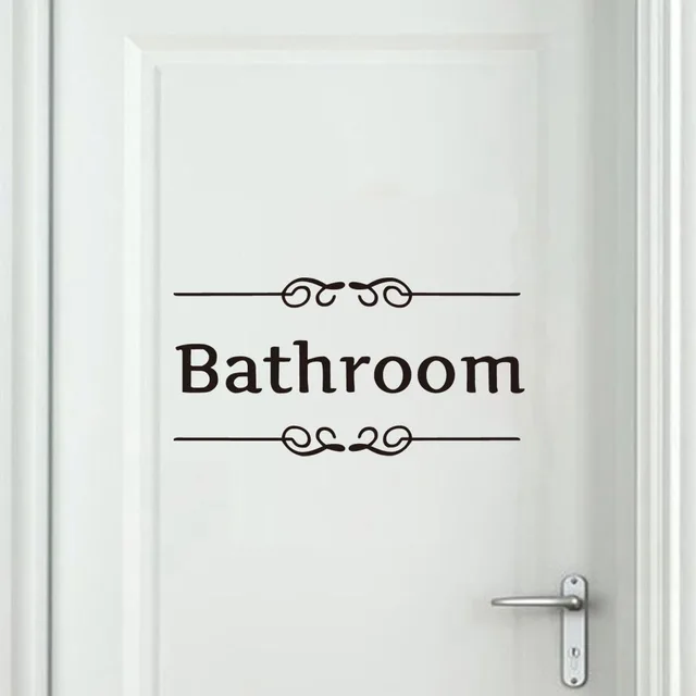 dctop classic vintage toilet bathroom door stickers black washroom dctop classic vintage toilet bathroom door stickers black washroom