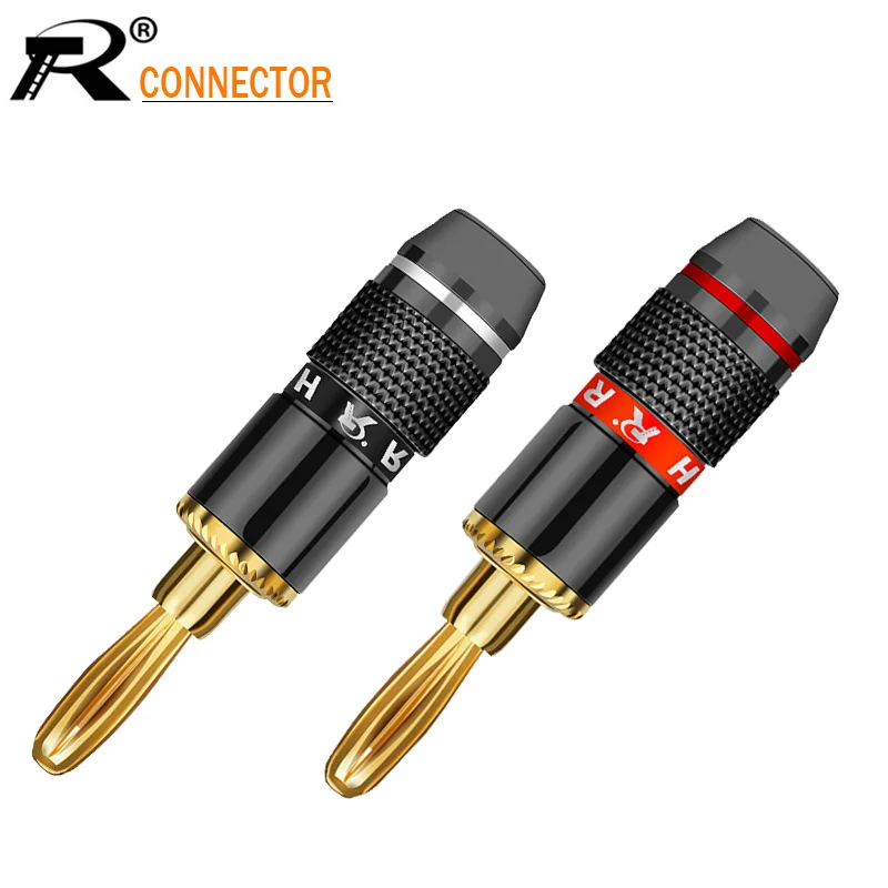 2Pcs/1Pair Non Banana Plugs Audio Speaker plug Binding Post