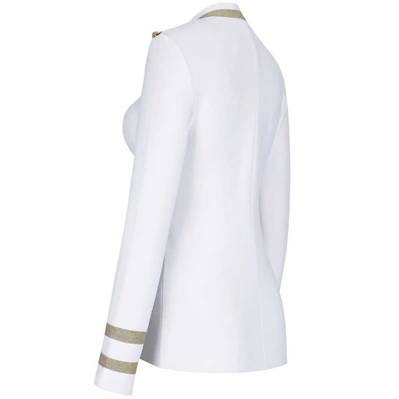 price reduction  Ocstrade Women Jackets Spring Autumn Coat 2019 Party High Quality White Plus Size Elegant Long Slee