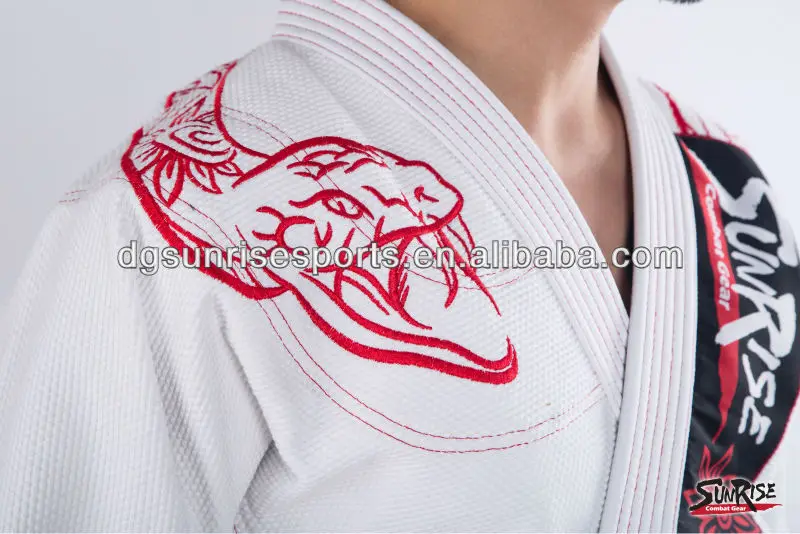 

Free Shipping Brazilian Jiu Jitsu Gi 100% Preshrunk CottonPearl Weave BJJ Gi Kimonos - White