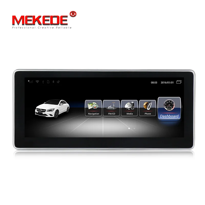 Excellent Mekede android 7 Car DVD Player radio GPS Navi for Benz C Class W204 2008 2009 2010 Audio Stereo Head Unit with 3GB+32GB 4G LTE 3