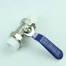 Yuhuan xuanlin клапан Прямая с фабрики pp-r двойной жить меди шаровой клапан Средний