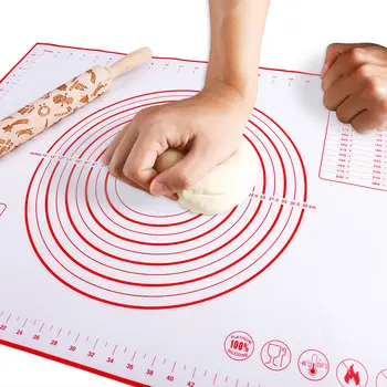 Reusable Silicone Baking Mat Eco-Friendly Mat For Rolling Dough Pad Large Non-stick Oven Patisserie Baking Accessories Tools New 2
