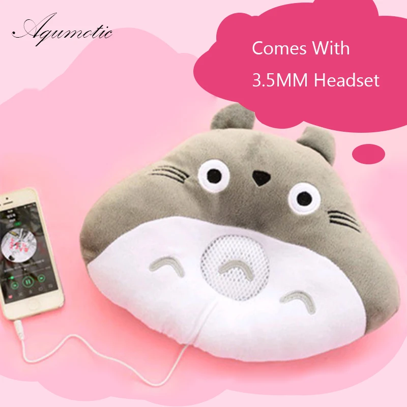 Aqumotic Totoro Pillow Headphones Lunch Break Pillow Cute for Kids