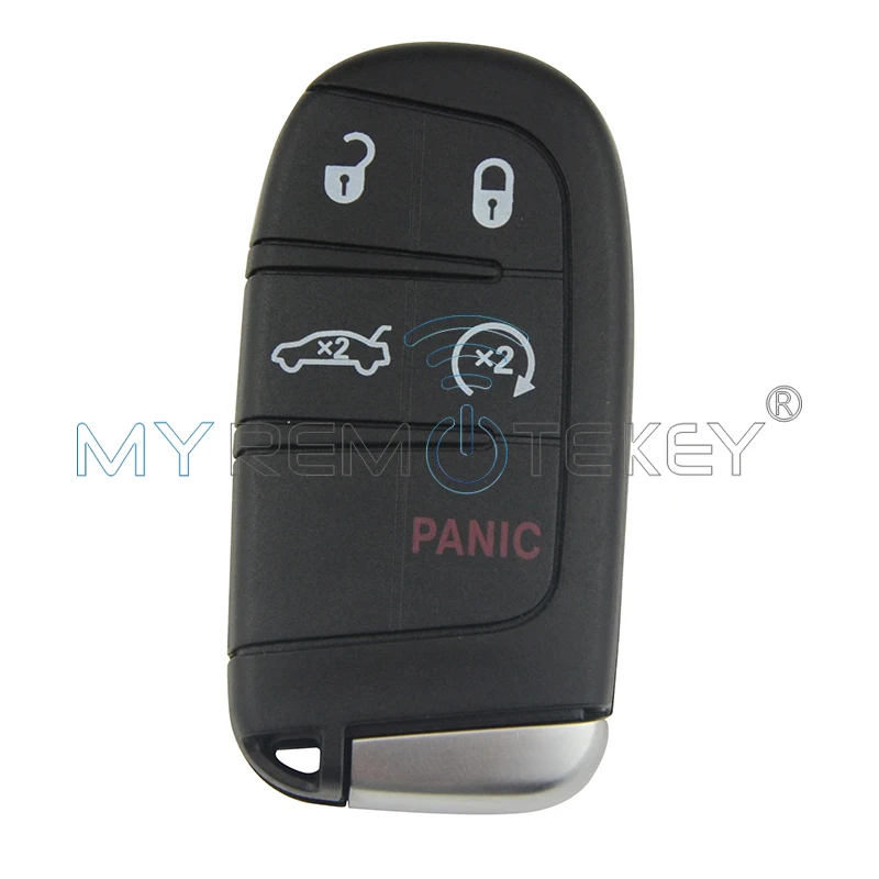 Чехол для смарт ключей 5 кнопок Chrysler 300 Dodge Charger Дротика 2011 2012 2013 2014 M3N 40821302 чехол