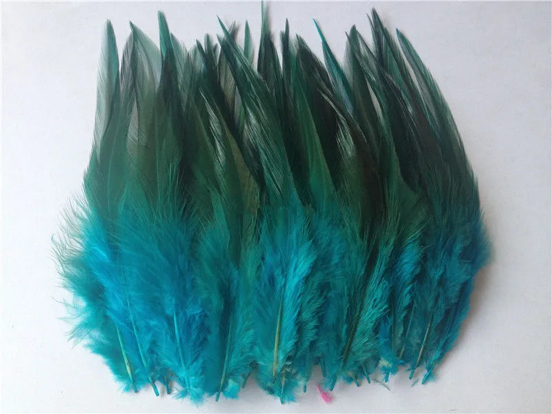 50 PCS Natural Colourful Rooster Feathers Fly Tying Bulk Feathers Christmas  Decorations For Home Wedding New Year Cosplay Sale
