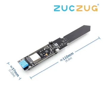 

ESP32 Rev1 WiFi & Bluetooth Battery & DHT11 Soil temperature and humidity sensor module