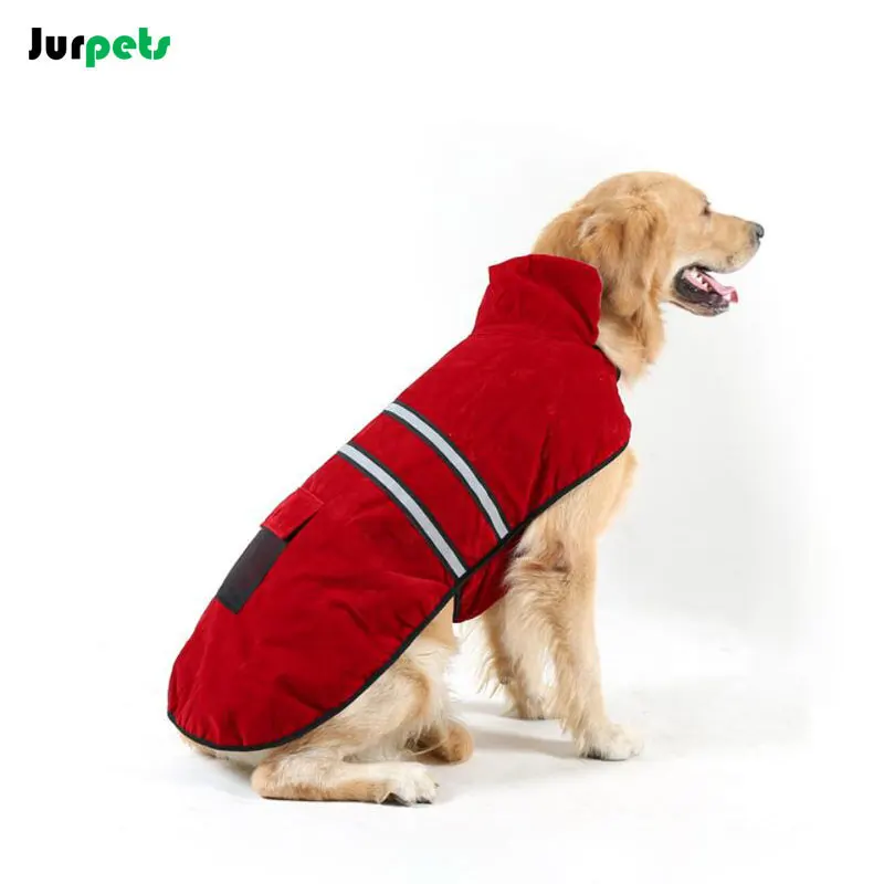 Pet Dog Clothes Winter Dog Coat Jacket Warm Fleece Labrador Retriever Large Dog Jacket Coats