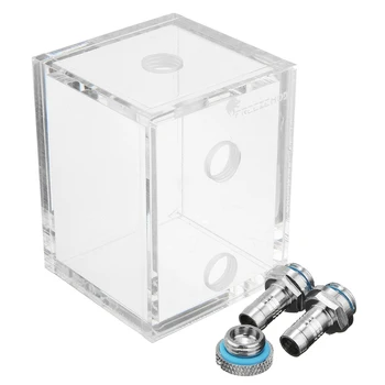 

LEORY Acrylic 250ml Water Tank Cooler G1/4 With 2 Connector For PC CPU Liquid Cooling System Water Cooling Cooler Accessory