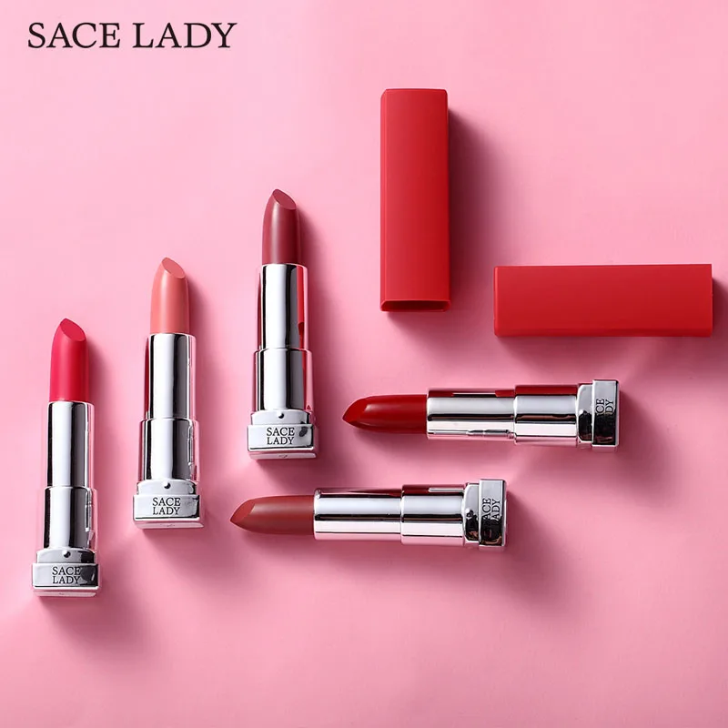 SACE LADY 9 видов цветов Матовая бархатная шелковая помада водостойкая стойкая