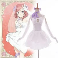 Anime Love Live! Ídolo Proyecto escuela Despertar Maki Nishikino Cosplay Vestido de Novia de la dama de Honor Amor Vivo Cosplay