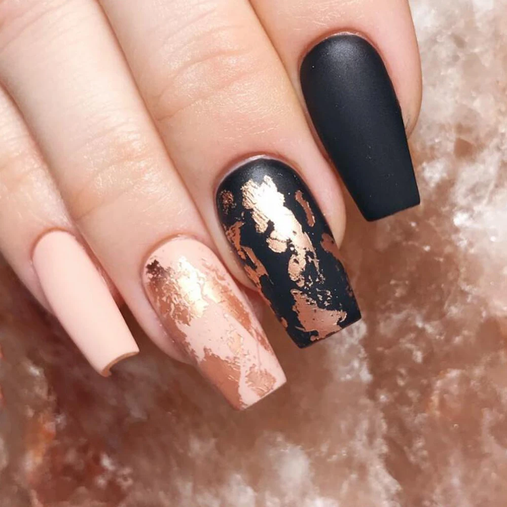 6ml Nail Glue Transfer Foil Sticker Black Transparent UV LED Gel Varnish Adhesive Transfer Glue Nail Foil Wraps Accessory LA959 (5)