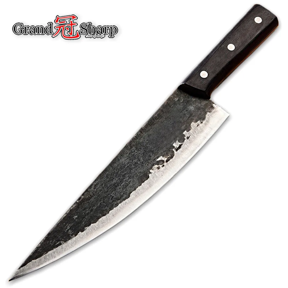 

Handmade Chinese Chef Knife Clad Forged Steel Boning Slicing Butcher Kitchen Knives Made in China Kitchen Tools Professional NEW