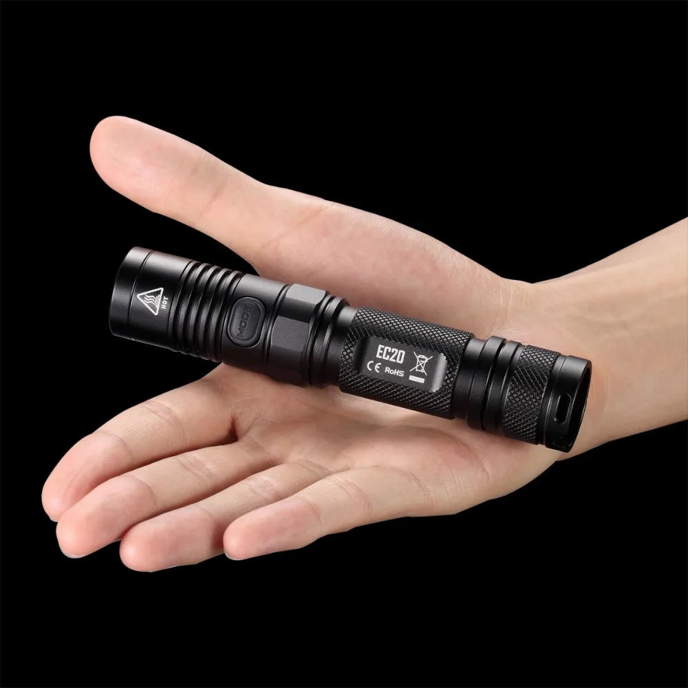 NITECORE EC20 Flash светильник XM L2 T6 светодиодный Макс 960 люмен луч бросок 222 метра Спорт на