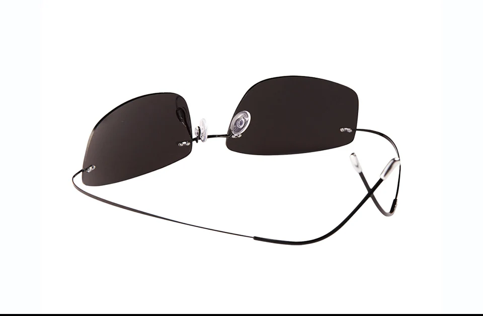 Новинка, модные, ультралегкие, без оправы, титановые, поляризационные солнцезащитные очки, мужские, для вождения, фирменный дизайн, солнцезащитные очки Oculos De Sol