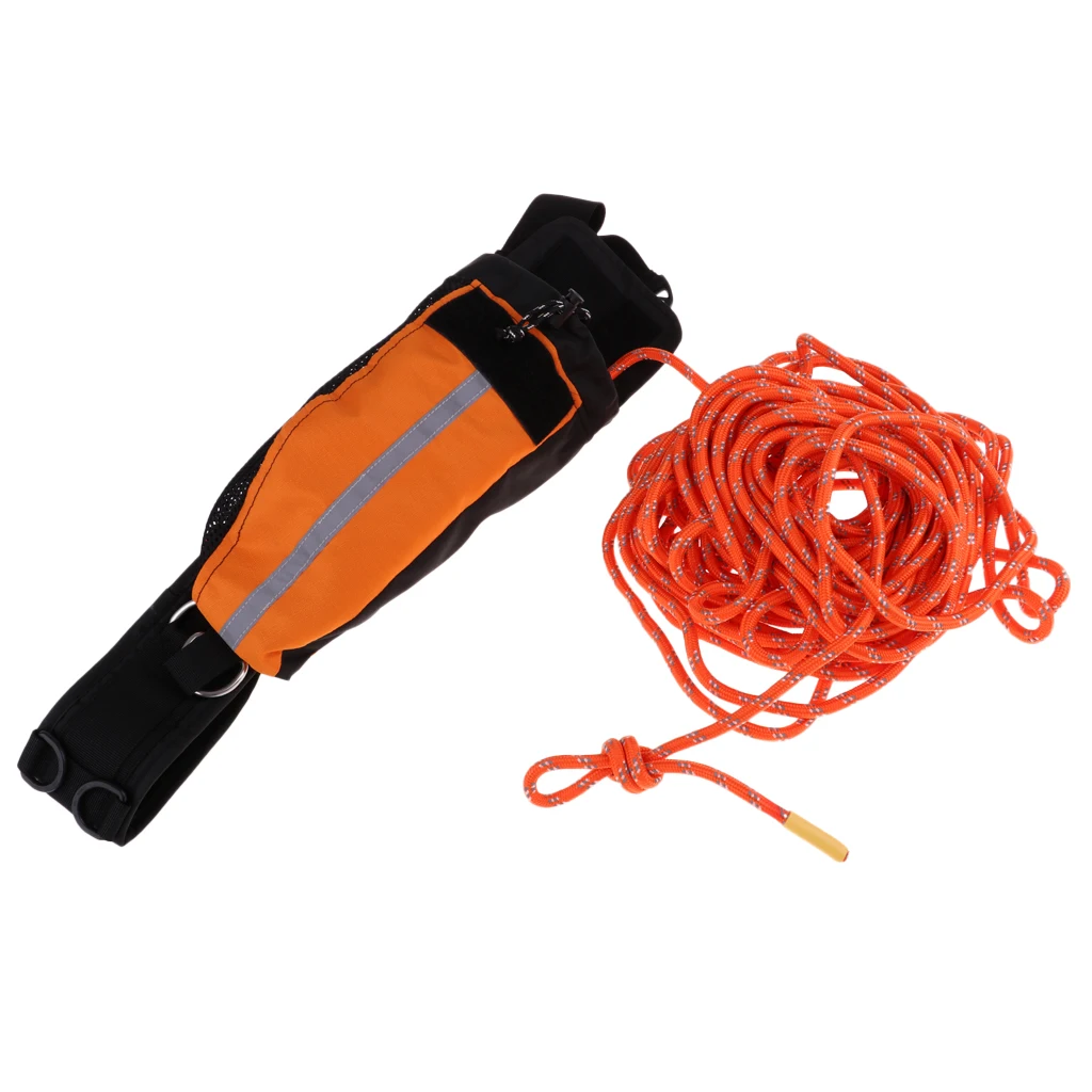 22mx8mm Rescue Rope Throw Bag Reflective Throw Line for Kayaking