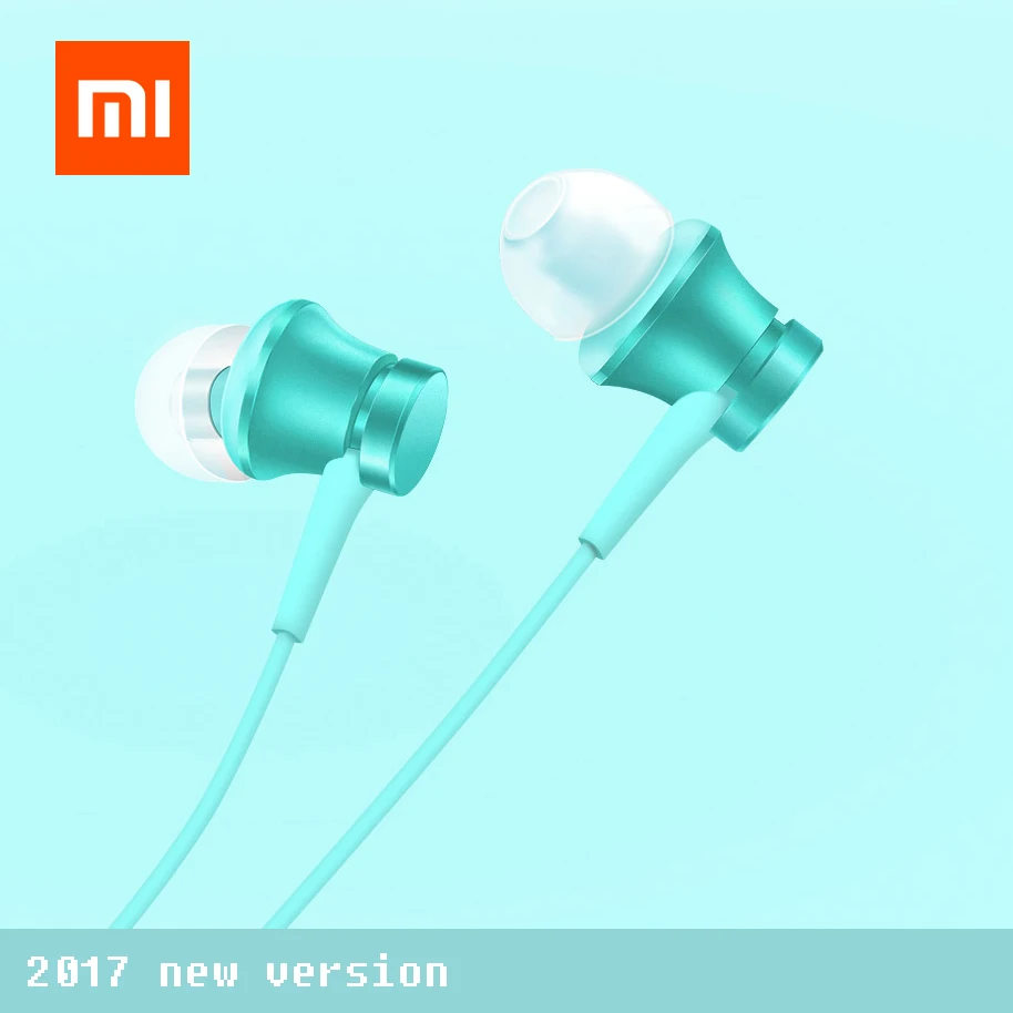 Xiaomi Xiomi Mi Наушники Поршень Базовая Версия 3.5 мм с Микрофоном Проводное Управление гарнитура наушники для мобильного телефона наушники для компьютера - Цвет: blue