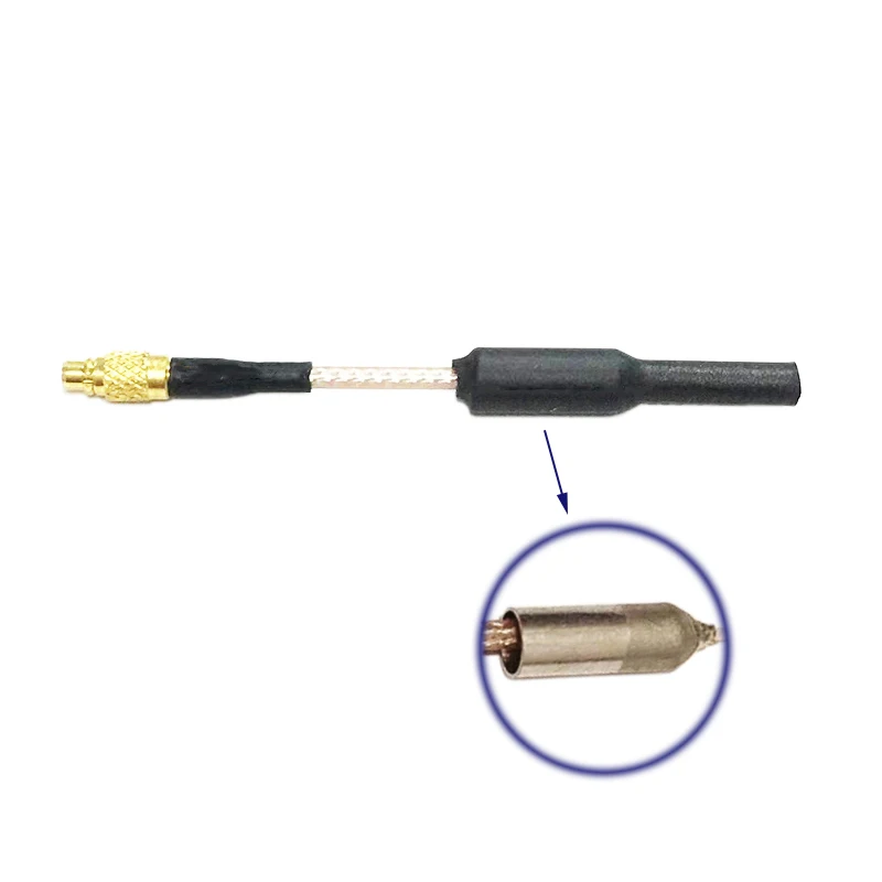 2pcs/Lot 5.8GHz FPV Brass Dipole Antenna 3dbi Omnidirectional FPV Micro AIO Camera Quadcopter MMCX Port 5mm Length