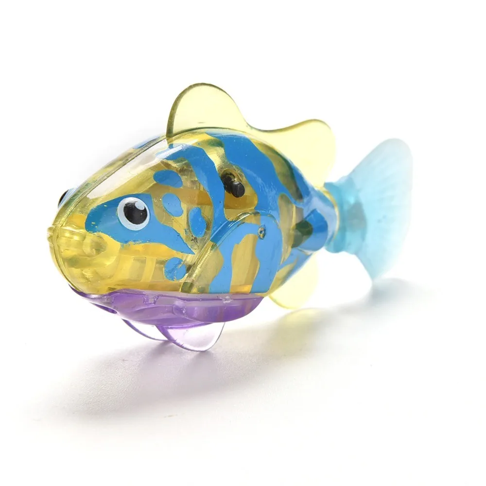 4 шт./лот Забавный плавающий электронный рыбный активированный на батарейках робот игрушка питомец для рыбалки танк украшения ванны игрушечная рыба