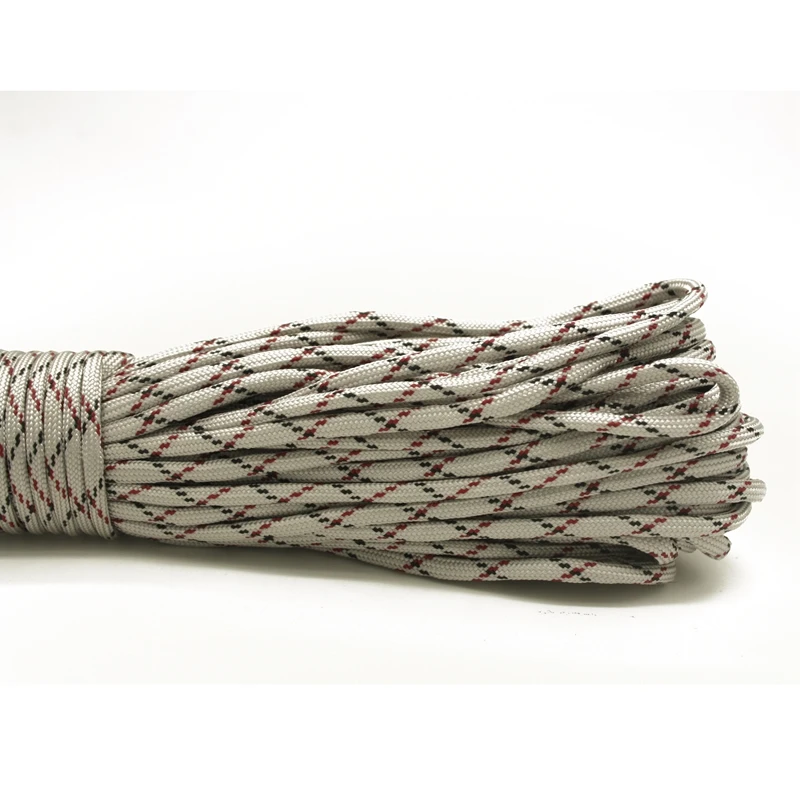 جديد وصول Paracord 550 المنسوجة شنقا المظلة الحبل الحبل 7 السواحل الحبال في الهواء الطلق أدوات مل المواصفات النوع الثالث 100 قدم 31 M