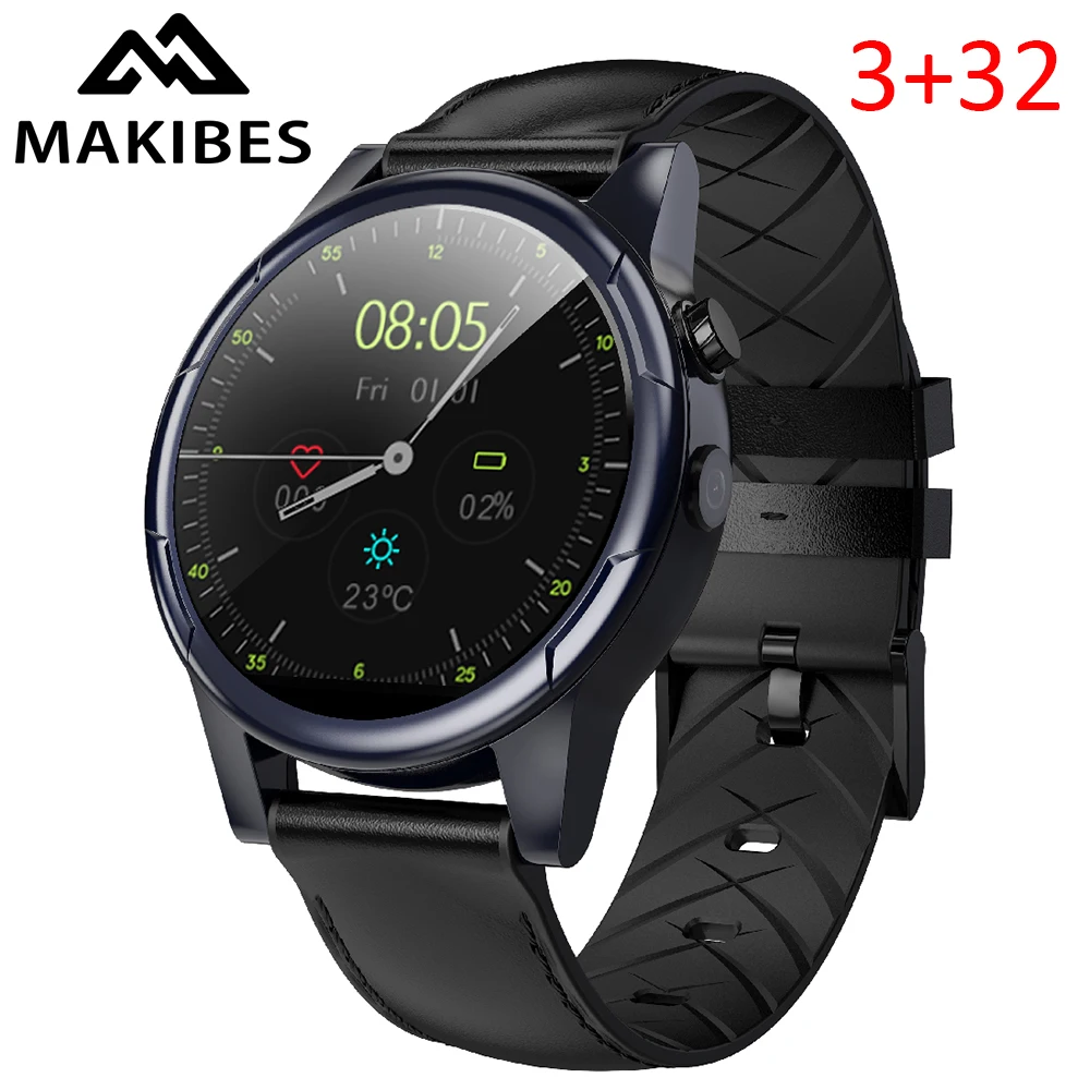 

Makibes M361 independant 4G calling Clock 1.61" Screen GPS Men Women Smart watch Phone 600mAh battery 3+32GB GPS Nano SIM WIFI
