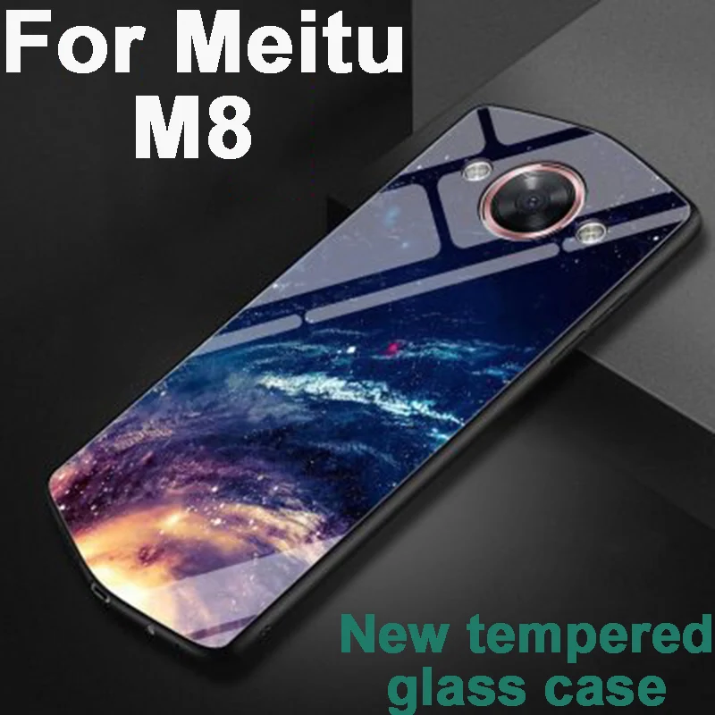 5 2 &quotМодный мультяшный чехол для Meitu M8 M 8 MP1603 стеклянный телефона из закаленного