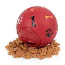 Резиновая игрушка для собаки шарики для жевания диспенсер утечки еда играть мяч интерактивный питомец Стоматологическая разработка зубов игрушка Синий Красный диаметр 7,5 см