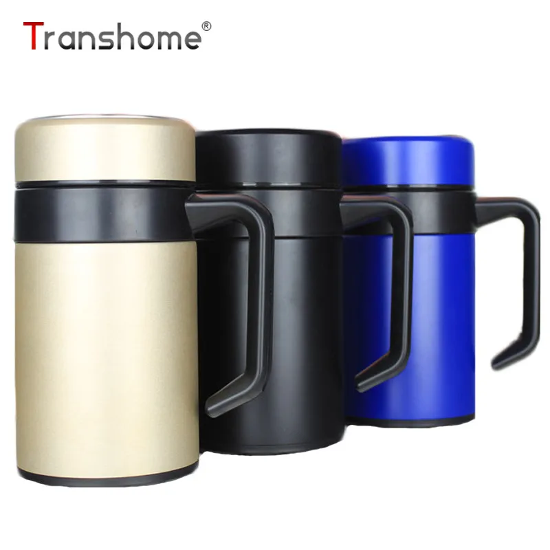 Transhome Thermos Coffee Mug 400ml Vacuum Flasks Thermoses Stainless