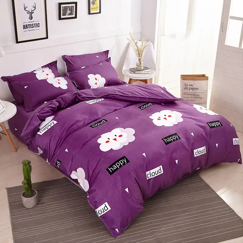 lilac kids bedding