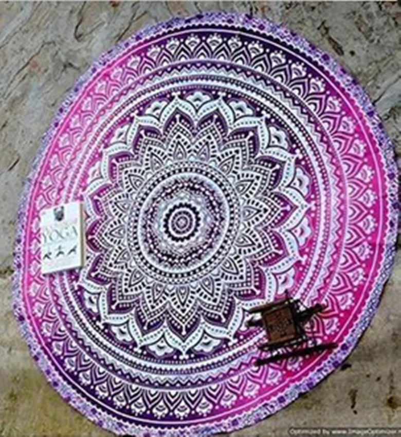 Psychedelic Mandala Hippie Bohemian Tapestries Wall Hanging Flower Psychedelic Tapestry Indian Dorm Decor for Living Room