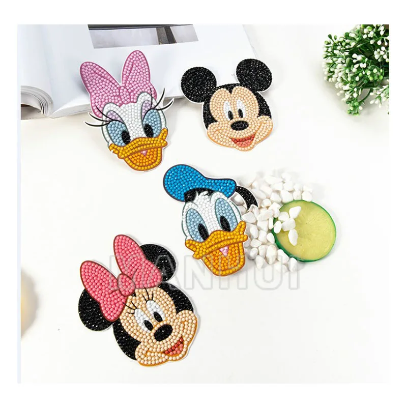 

Diamond Painting Child Round Diamond Sticker Double-sided Transparent Craft DIY Kids Cartoon Diamond Decor S01