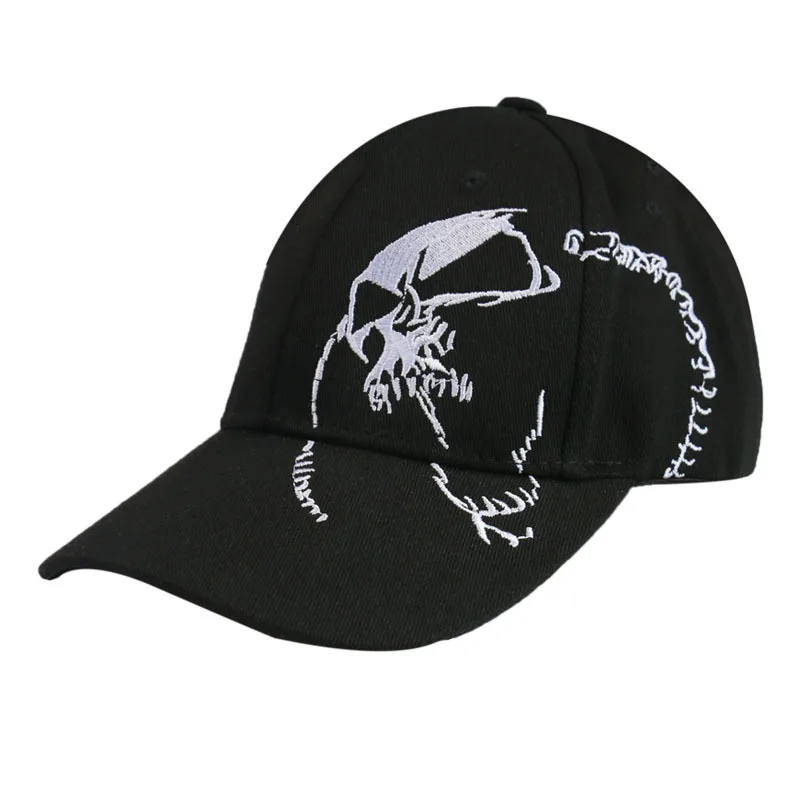

Winfox Vintage Embroidered Skull Cap For Men Cotton Sports Baseball Caps Black Women Snapback Army Male Cap Hip Hop Bone