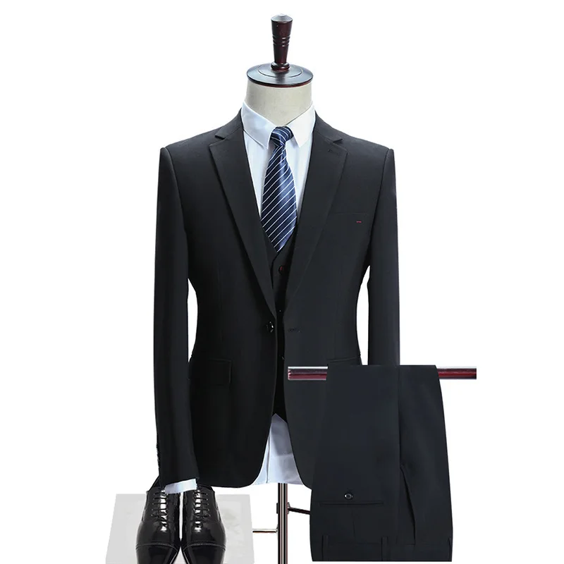 

New Pattern Man Competitive In Make Slit Or Vent High-quality Man's Three-piece Banquet Full Hot Sale suit