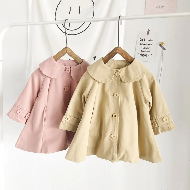 

New Autumn/Winter Clothes for Girls Aged From 1 To 3 Years Old Princess Dress for Children Fashion Baby Windbreaker Girls Coat