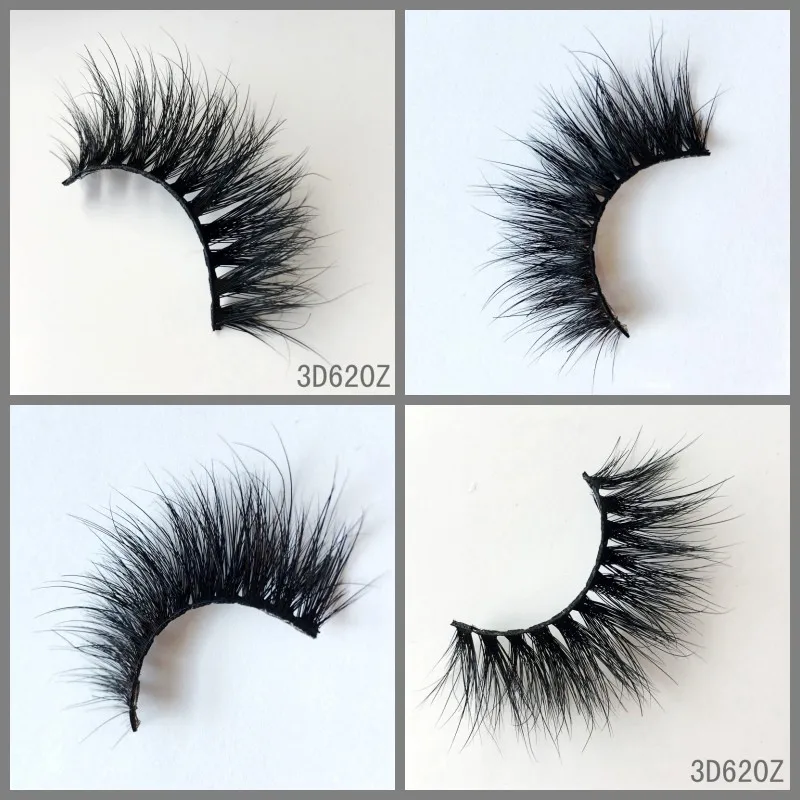 Postiços da Dramaturgia Frete Grátis Cílios Vison 3d Fluffy Mink Reutilizável Entrecruzamento Glamour Ups 1000pair 6 UPS Frete Grátis 1000pair Cílios cílios Vison