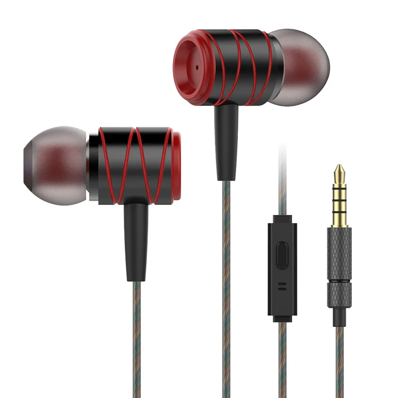 

Earbud EP10 metal music headphones in-ear MP3 computer phone general line control heavy bass sport headphone Microphones headset