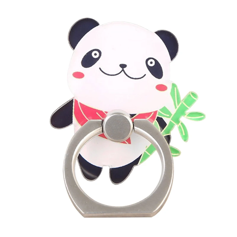 Cartoon Animal Cute Panda Phone Stand Mobile Finger Ring 360 Degree Rotation Holder For IPhone X 6 7 8 Plus Samsung Xiaomi