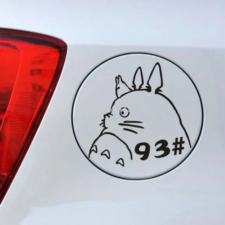

Aliauto Car Style Funny totoro Stickers Car Fuel Cap Decals for Toyota VW Polo Golf 4 5 6 7 skoda cruze Hyundai Kia Lada Opel