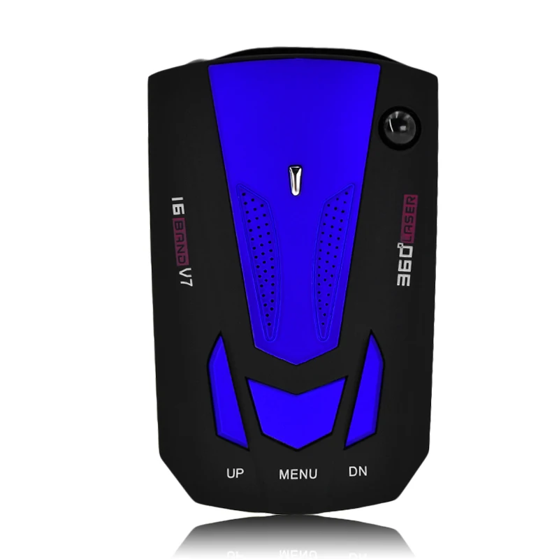 Car detector V7 360 Degree Detection Voice Alert Car Radar Detector anti English Voice for Car Speed Limited hot sale