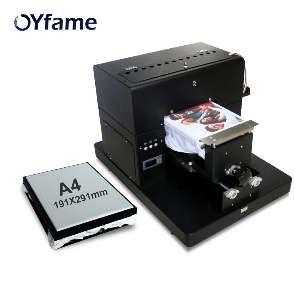 OYfame A4 планшетный принтер A4 DTG Футболка принтер для темного и светильник одежда футболка печатная машина с рамкой держателя футболки