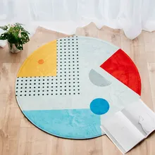 Гостиная в виде кофейного столика, круглый ковер, современный креативный спальня, гардероб, экологически чистый Противоскользящий коврик