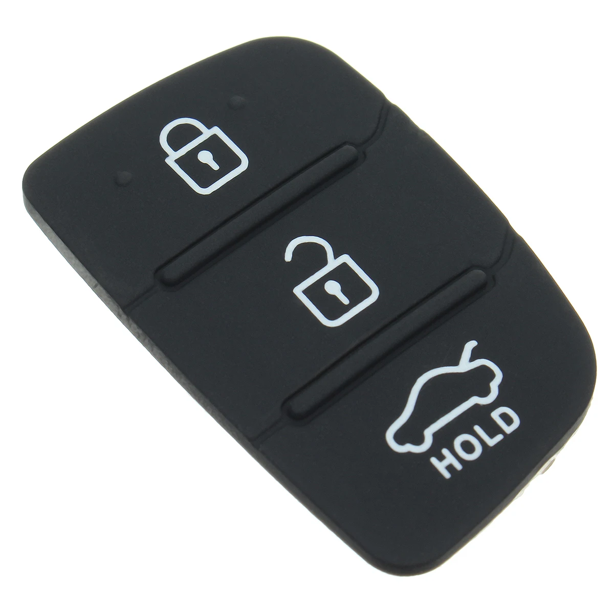 

3 Buttons Replacement Rubber Key Case Pad For Hyundai Ix35 Mistra Santa fe i40 i20