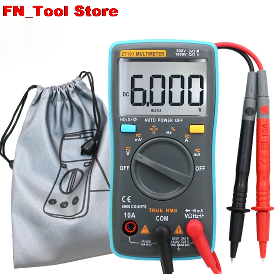 

2017 new professional handheld Automatic range digital multimeter with portable bag
