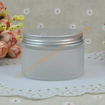 

120ml Frosting Cream Jar Cometic Packaging,120g PET Jar Plastic Container with Matte Aluminum Cover